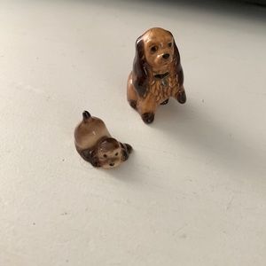 Cocker porcelain dogs